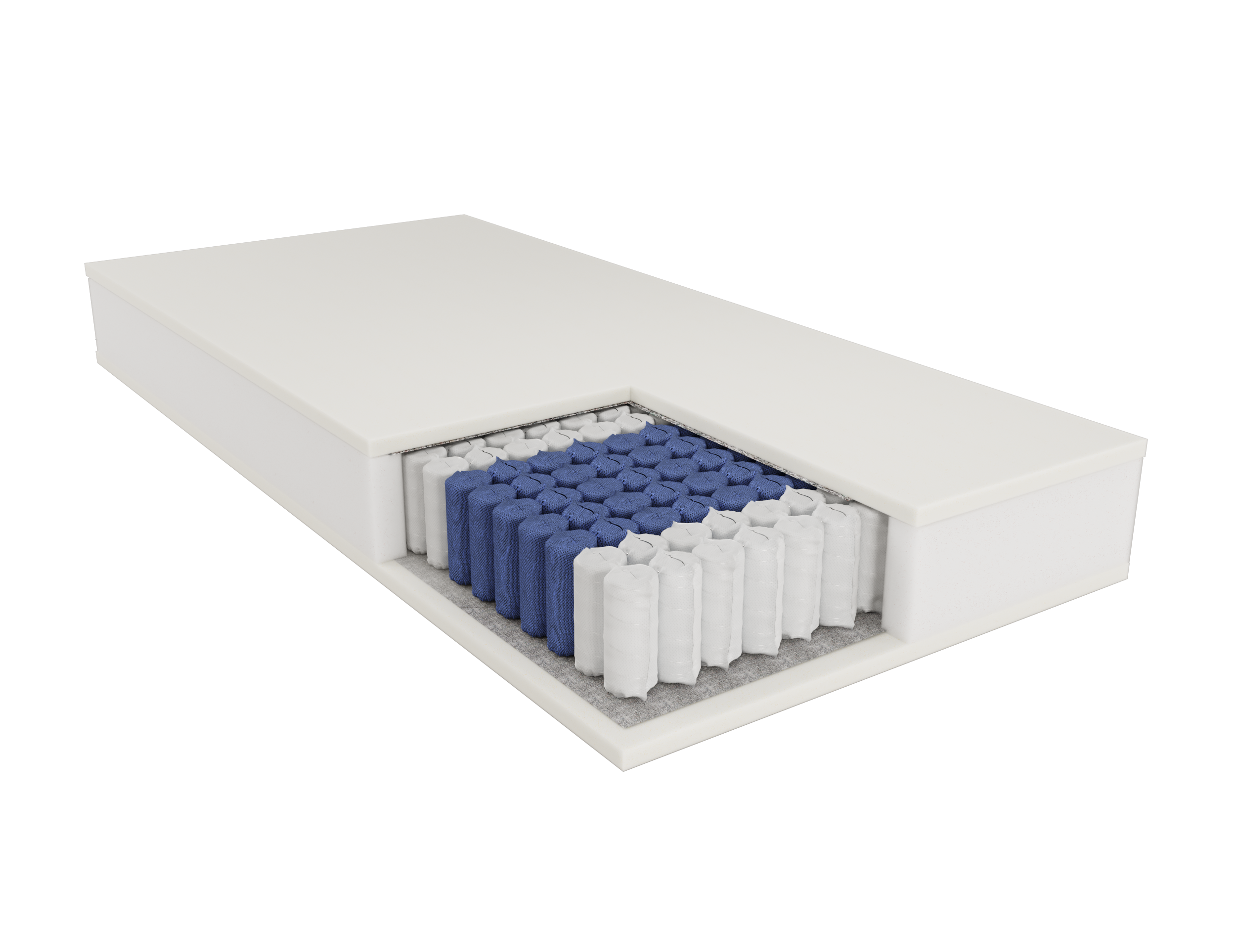 Boxspring matras pocketvering + traagschuim
